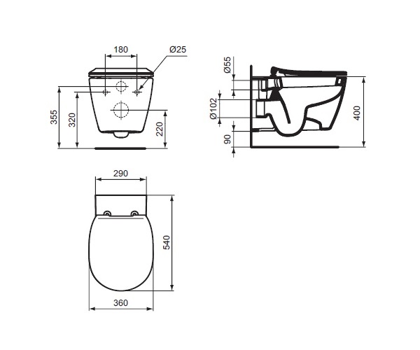 унитаз IDEAL STANDARD CONNECT